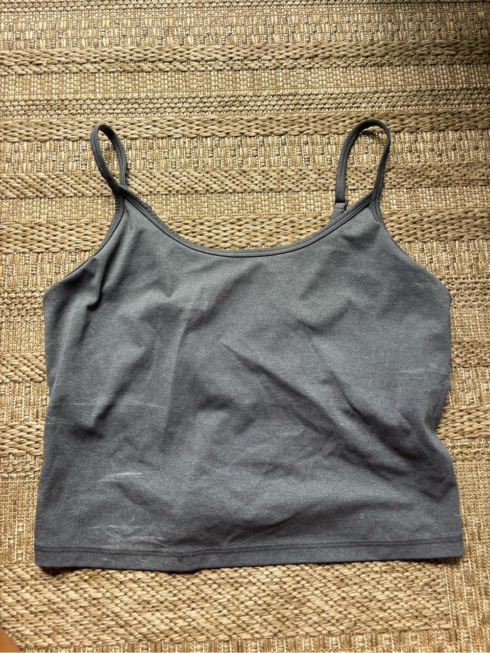 Everlane Adjustable Strap Gray Tank Top